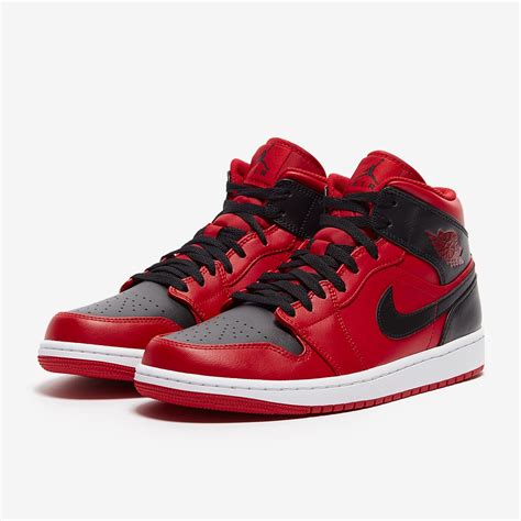 nike jordan 1 mid schwarz rot|jordan 1 mid tops.